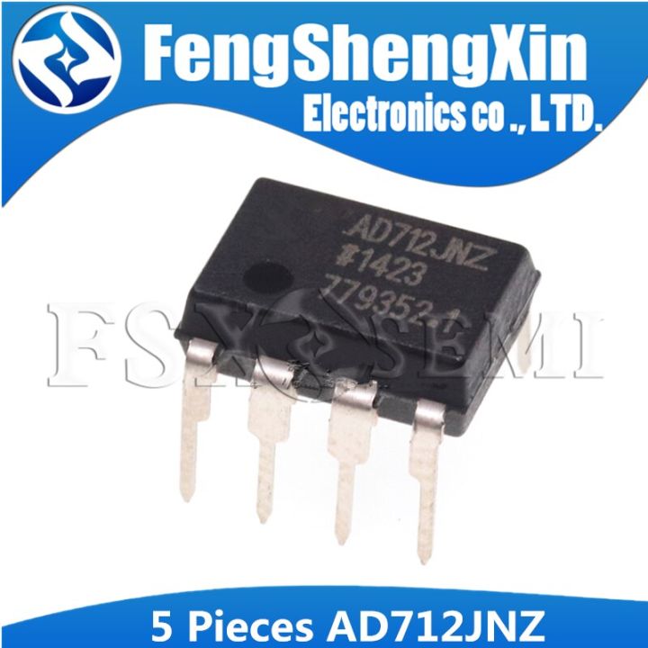 5PCS AD712JN DIP8 AD712 DIP AD712JNZ DIP-8 AD712KN AD712KNZ  Dual Precision, Low Cost, High Speed BiFET Op Amp IC