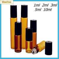 WENYOU 1/2/3/5/10ML แบบพกพา รีฟิล ลูกกลิ้งน้ำหอม อำพัน ขวดน้ำมันหอมระเหยเปล่า คอนเทนเนอร์