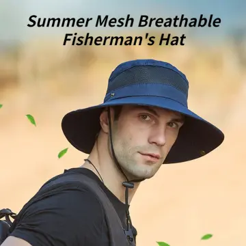  Mesh Breathable Fisherman Cap Foldable Bucket Hats
