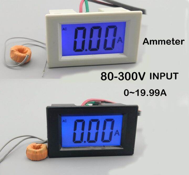 Lcd Display White And Black Ampere Meter Ammeter Range Ac 0 19 99a