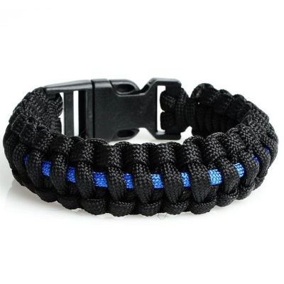 Outdoor Camping Thin Braided Weave Plastic Buckle 7 Core Paracord Survival
