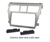 หน้ากากวิทยุ TOYOTA VIOS BELTA 2008-2012 สำหรับเปลี่ยนเครื่องเล่น ทั่วไปแบบ 2DIN7"_20CM.หรือ แบบ 18cm. และสามารถใส่กับจอ android 7"