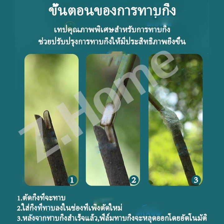 cai-cai-เทปพันกิ่งไม้-อุปกรณ์ทำสวน-ใส-เทปพันกิ่งทาบ-อุปกรณ์ตอนกิ่ง-เทปพันกิ่งทาบ-3cmx120m