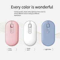 Fashion Wireless 2.4G Bluetooth Dual-Mode Mouse Business Office Charging Mini Mute Solid Color Mouse Suitable for Tablet Desktop Basic Mice