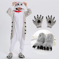 Animal Cat Winter Flannel Family Matching Pajamas for Kids and Kigurumi Unicorn Sleepwear Pyjamas Boys Girls Homewear