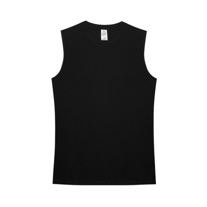 original-american-style-210g-heavy-cotton-sleeveless-t-shirt-solid-color-bottoming-shirt-loose-trendy-vest-sports-fitness-vest-for-men
