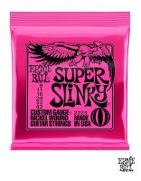 ERNIE BALL 2223 สายกีตาร์ไฟฟ้า เบอร์ 9 ของแท้ 100% รุ่น Super Slinky (.009 - .042) ** Made in USA **