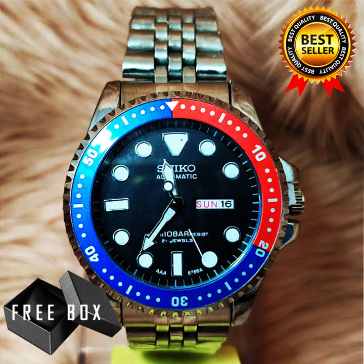 Seiko Automatic 10 BAR 21 Jewels Water Resistant Day & Date