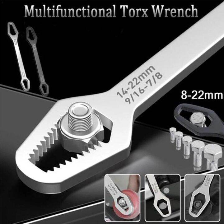 822mm Universal Torx Wrench Selftightening Adjustable Glasses Wrench Board Doublehead Torx