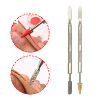 Dual-Purpose Oil-Edge Pen Glue Roller Rod Stainless Steel Handmade Leather Edge Oil Pen Leather Hand Tools With Bearings