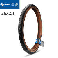 【 COD 】Schwalbe 26er จักรยานยาง26*2.1 MTB จักรยานเสือภูเขายางเบา660กรัมสีเหลืองด้านข้างยาง30-80 Psi K-Guard ระดับ3ป้องกัน