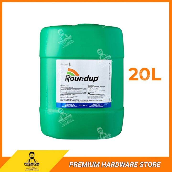ROUNDUP 20 Liter GlyphosateIsopropylammonium 41 (Same As KenUp Racun Rumpai Rumput