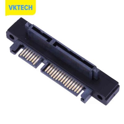 [Vktech] 90มุม SATA 22Pin(7 + 15) ชายกับ22Pin(7 + 15) หญิง Extender อะแดปเตอร์