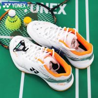 Yonex ใหม่2023รองเท้าแบดมินตัน SHB65Z3WEX ส้มสีขาวรองเท้าผ้าใบลำลองรองเท้ากีฬารองเท้าแบดมินตัน