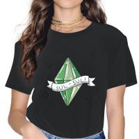 เสื้อผู้หญิง2 Eva The Sims 4เสื้อยืดทรงโอเวอร์ไซส์จำลองธุรกิจ