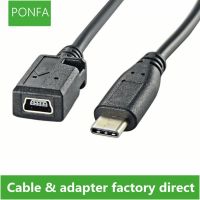 Type-C revolving mini 5pin female phone cable extension cable adapter USB 3.1 cable