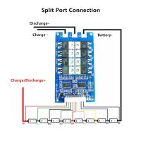 บอร์ดป้องกันแบตเตอรี่ Lifepo4สมดุล BMS 24V 8S 25A 21700 18650 32650ชิ้นส่วนสเก็ตบอร์ดกลางแจ้งชุดแบตเตอรี่สันทนาการ