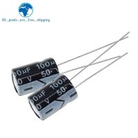 50PCS Higt quality 50V100UF 8*12mm 100UF 50V 8*12 Electrolytic capacitor