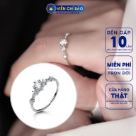 Nhẫn bạc nữ Snow Princess đính đá lấp lánh chất liệu bạc 925 trẻ trung sang chảnh thương hiệu Viễn Chí Bảo N400025 thumbnail
