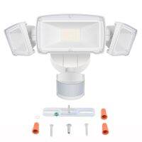 230V 3 Head LED Security Light 42W Motion Sensor Lights Outdoor Adjustable Flood Lights IP65 Waterproof 3000LM 6000K