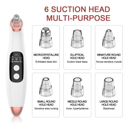 Facial Cleansing Blackhead Remover Face Deep Nose Cleaner T Zone Pore Acne Pimple Removal Vacuum Suction Beauty Skin Care Tools