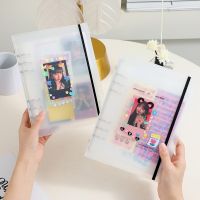 A5 Kpop Binder Photocards Holder Ins Star Album Book 3 Inch Photo Album Heart Photo Card Album Student School Stationery