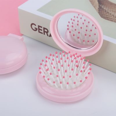 【CC】 Mirror Folding Comb Round Small Massage Hair with Mirrors Styling Tools Wholesale