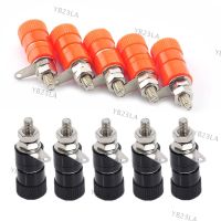 4mm Red&amp;Black Banana Socket Professional Binding Post Mount Plug Jack Amplifier Terminal Connector Nickel Plated YB23TH