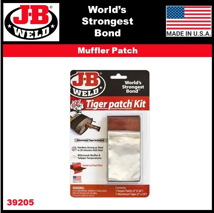 JB WELD/ JB Weld Muffler Patch, Tiger Patch, Epoxy Muffler Exhaust