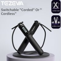 TEZEWA Wire Cordless Jump Rope Fitness Exercise Jump Ropes Jumping Skipping Rope Exercise Equipment Lose Weight Professional