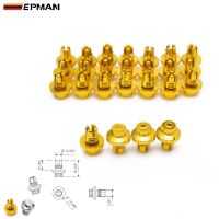 EPMAN - 25pcs/lot Plastic Rim Lip Replacement Wheel Rivets / Nuts For Wheel Cap Lip Screw Bolt Tires EPAS066G