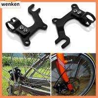 WENKEN 22mm/32mm อะแดปเตอร์เฟรมพิเศษ ภูเขากลางแจ้ง จานดิสเบรค V-Brake ดิสก์เบรกจักรยาน วงเล็บปรับเปลี่ยน ที่วางจักรยาน MTB