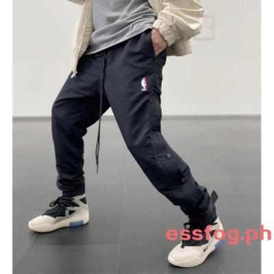 Correct Version FEAR OF GOD FOG Three-Party Joint NBA Zipper Buttoned High Street Mens Casual Sports Sweatpants 2022