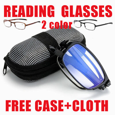 【 + CLOTH】Reading แว่นตา TR แว่นตาแบบพกพา + 1.0 + 1.5 + 1.5 + 2.0 + 2.5 + 3.0 + 3.5 + 4.0