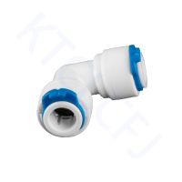 ✉ RO Water Elbow Pipe Fitting 1/4 quot; 3/8 quot; OD Hose Connection Reverse Osmosis Plastic Quick Coupling Connector Pure Water Purifies