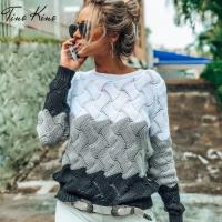 Hollow Out Panelled Pullovers Womens Sweater O-neck Criss Cross Knitted Sweater Female 2021 Ladies Autumn Jumper Sweaters