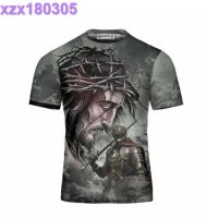 Warrior Knight Templar Jesus Shirt, Stand with God Knight Templar T-Shirt 3D, Christian Shirt for Men Gift