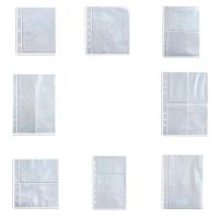 【CC】 10pcs A5/A6/A7 Transparent File Holder 3/6 Hole Notebook Loose Document Binder Photo Storage Refill Office Supply