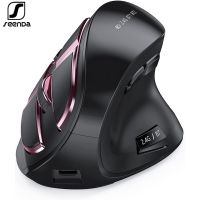 SeenDa Wireless Vertical Mouse Bluetooth Rechargeable 2.4G Mice for Multi-Purpose Optical Mouse for PC Laptop Computer Basic Mice