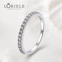 LORIELE Moissanite สายรัดเพชรแต่งงาน925เงินสเตอร์ลิงผู้หญิงมงกุฎหนึ่งหาง