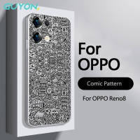 Guyon สำหรับ  เสค OPPO Realme C30 C35 C33 C31 Narzo 50 realmne 9 pro + ออกแบบใหม่ Soft Cove การ์ตูนรูปแบบ TPU Matte Silver Frosted All Pack Anti Drop