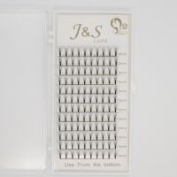 5trayslot 10D pre made fans eyelashes extensions with short stem