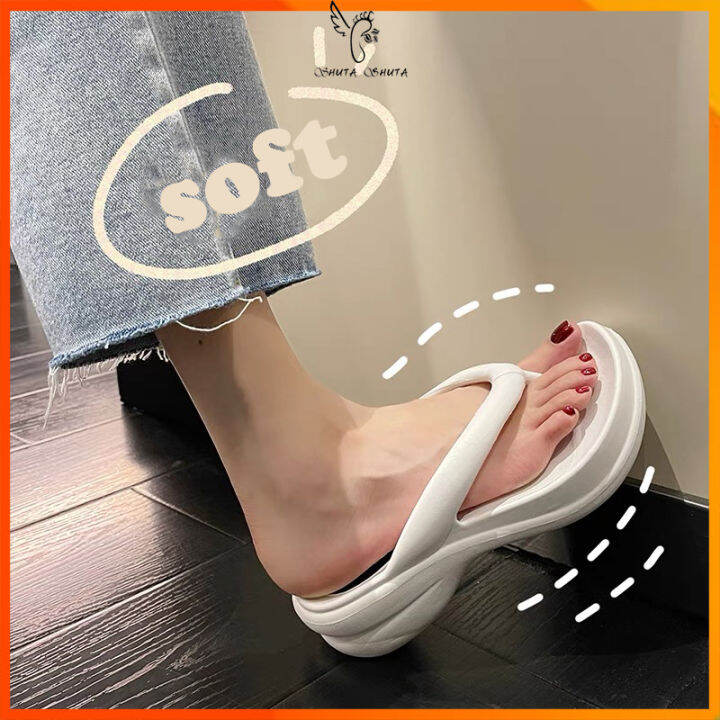 high sole flip flops