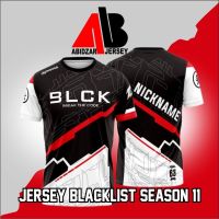 เสื้อสเวตเตอร์ถัก BLACKLIST INTERNATIONAL ฟรีชื่อเล่น Custom International Black List Jersey BLCK S11 ล่าสุด 2023