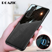 ROAZICสำหรับHuawei Nova 7 7 SE 5G Nova 7i Nova 5Tเคสโทรศัพท์หรูหราปกหนังBuilt-Inแม่เหล็กจานแก้วเคสป้องกัน