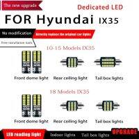 หลอดไฟชุดไฟถ่ายภาพ LED 2010-2015 IX35 Hyundai สำหรับไฟท้ายรถอ่านแผนที่โดมภายในรถ4ชิ้น/เซ็ต