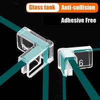 4pcs/set Silicone Transparent Anti-collision Fish Tank Corner Protector Adhesive Free Protective Cover Aquarium Accessories