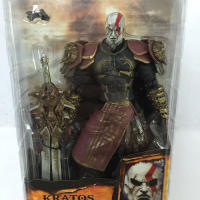 Toystoreshop เกมคลาสสิค NECA เทพแห่งสงคราม2 II Kratos ในเกราะพร้อมใบมีด7 "ของเล่นตุ๊กตาขยับแขนขาได้ PVC ขายร้อน18ซม.