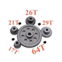 RC Steel Spur Differential Main Gear Motor Gear 17T/21T/26T/29T/64T For 1/10 HSP 94103 94107 94111 94701 Buggy Truck Spare Parts