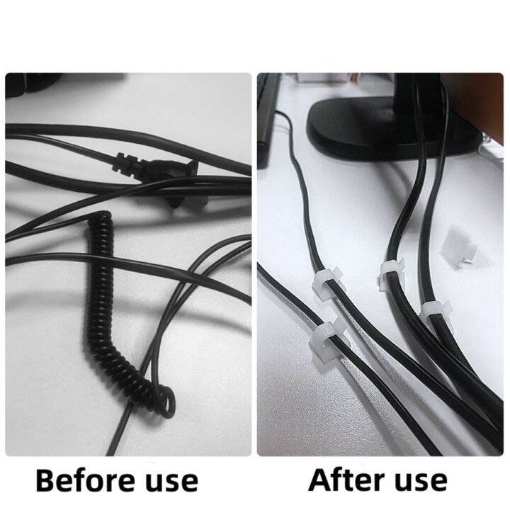 10-20-50pcs-cable-clips-self-adhesive-cord-management-black-wire-holder-organizer-clamp-self-adhesive-car-wire-clip-accessories